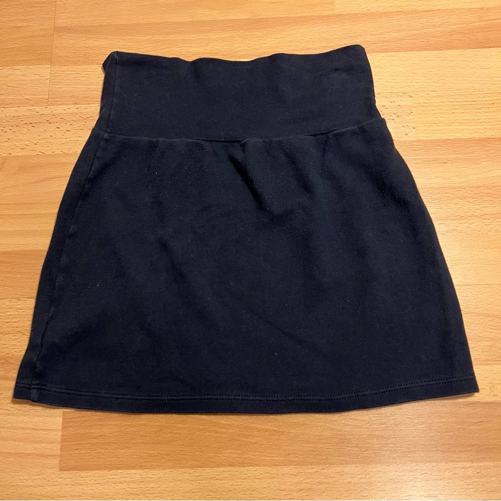 American Apparel Navy Blue BodyCon Mini Skirt Cotton S